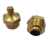 Brass Straight Thread Grease Nozzle Fasteners Product Straight through Pressure Filling Cup