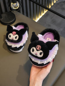 2025 Sonbahar/Kış Yeni Çocuk Modası Peluş Terlikler, Sevimli Tüylü İç Mekan Ev Terlikleri, Küçük Kızlar İçin Sıcak Yatak Odası Terlikleri - Product Image 4