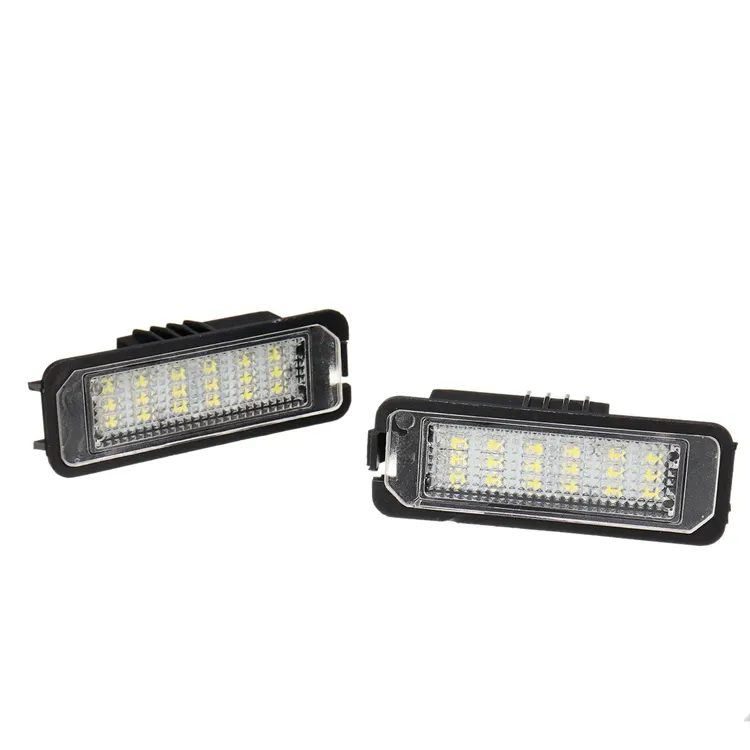 Luces LED para matrícula de coche, lámparas de 12V, 5W, para GOLF 4, 6, Polo 9N, Passat, acceso Exterior, 2 uds.