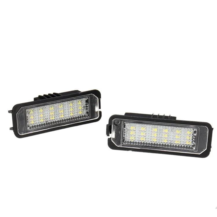 Lampu Plat Nomor LED 12V 5W, Lampu Pelat Nomor untuk GOLF 4 6 Polo 9N untuk Lampu Plat Nomor Mobil Passat, Akses Eksterior 2 Buah