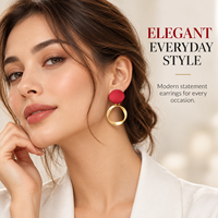 Boucles d'oreilles pendantes géométriques dorées mates, style clou, vente en gros, bijoux de mode pour femmes, directement de l'usine