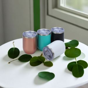 Termo de Acero Inoxidable de Doble Capa con Aislamiento al Vacío, Personalizado, de 12 oz, con Forma de Huevo, para Café, Mini Taza con Tapa para Exteriores - Product Image 2