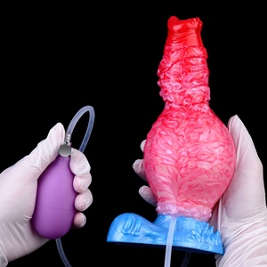 NNSX Silicone Horse <b>Dildo</b> Inflatable Squirting Realistic Penis Cock Sex Toys Game Anal Plug Adult for Women Men - Product Image 4