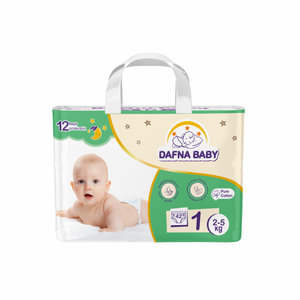 Pañales para Bebé Dafna de Alta Calidad, Material SAP Súper Absorbente, Tallas NB-XXL, Ajuste Cómodo, Paquete de 42 Pañales para Recién Nacidos, Cuidado del Bebé, Venta al por Mayor - Product Image 1