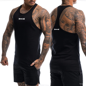 Débardeur de sport décontracté en coton pour homme, personnalisable avec nom de marque, conception OEM, nouveau design, maillot de corps en maille respirant à séchage rapide pour l'entraînement - Product Image 1
