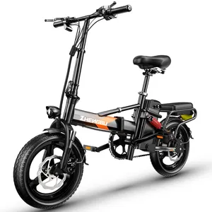 [RTS] US STOCK ZHENGBU D13 48V 20AH Removable Battery 400W Motor Electric Bicycle Foldable Mini Ebike 14'' Folding Electric Bike