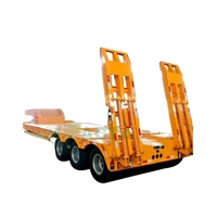 ACTA 4 essieux 16 roues lit bas conteneur châssis chargeur semi-remorque lowbed remorque lowboy camion remorques