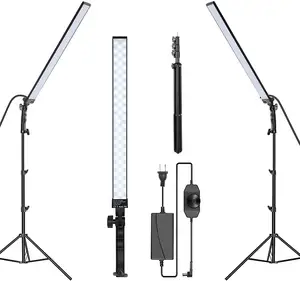 Photography Lighting Handheld LED Video Light Stick Wand Kit Dimmable 5500K for Photographic Video Fill Light