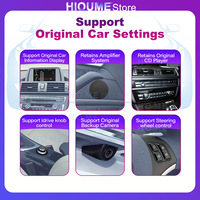 Navegación GPS Carplay Auto para BMW X6 E71 F16 X5 E70 F15 2007-2017 Android 15 Pantalla Multimedia para Auto Radio Reproductor de DVD y Video