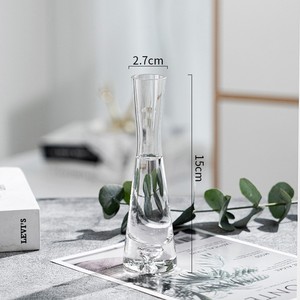 <b>Mini</b> Hydroponic Fresh Flower Arrangement <b>Vase</b> Transparent Glass Single <b>Vase</b> - Product Image 4