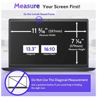 Écran de confidentialité pour ordinateur portable de 13,3 pouces pour moniteur d'ordinateur 16:10, bouclier de sécurité amovible compatible avec Lenovo Hp Dell Thinkpad