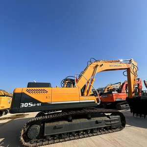 Máquina de ingeniería de construcción de excavadora Hyundai 305LC-9T de segunda mano con buenas condiciones - Product Image 1