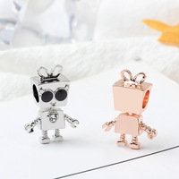 BNX – bijoux petite Bella avec lunettes de soleil, accessoires de ficelle, robot mignon, perles de bricolage
