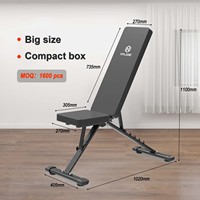 Banc de musculation robuste réglable pour la musculation à domicile