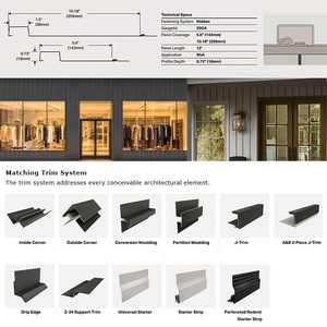 Revêtement mural extérieur en aluminium à grain de bois durable de 2 mm d'épaisseur, résistant aux intempéries, pour façade de maison - Product Image 4