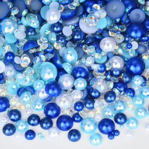 Manik-manik Mutiara Setengah Bulat Berbagai Ukuran dan Warna, Resin Rhinestone untuk Kerajinan, Seni Kuku, Dekorasi <span class=keywords><strong>Tumbler</strong></span> - Product Image 4