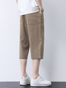 Casual <strong>Pants</strong> for Men New Loose Straight Men's Casual <strong>Pants</strong> Personality <strong>Three</strong> <strong>Quarters</strong> <strong>Pants</strong> - Product Image 4