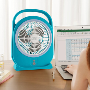 Winning Star 8-Inch Table Fan With Led <b>Light</b> Usb Rechargeable Portable Fan - Product Image 2
