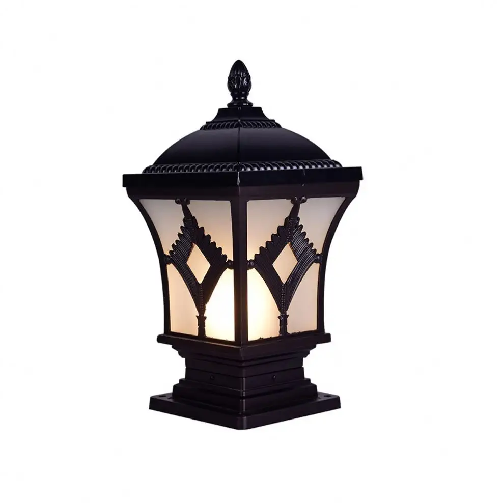 Алюминиевый литой садовый светильник для <span class=keywords><strong>столб</strong></span>а, декоративная садовая лампа