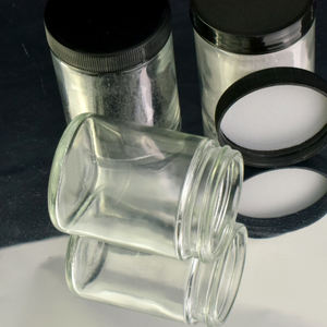 Botella de vidrio transparente vacía a prueba de niños con certificado de la FDA para envasado de alimentos, dulces y cremas para la piel. - Product Image 4