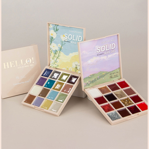 Kit de 16 Couleurs de Vernis à Ongles en Gel Crème – Nuances Grises, Roses, Marron, Bleu, <span class=keywords><strong>Noir</strong></span>, <span class=keywords><strong>Pailleté</strong></span> – Palette de Manucure Solide en Gel Crème - Product Image 4