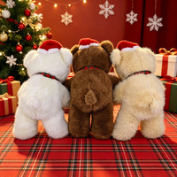 Ours en peluche de Noël de 35 cm de haute qualité, rembourrage en coton PP super doux, décorations de Noël, jouet pour enfants