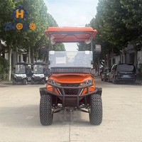 Voiturette de golf électrique 72V 4 places, nouveau design, véhicule utilitaire avec boîte de chargement, batterie au lithium, certifiée CE, autonomie de 90 km, vitesse de 30-50 km/h