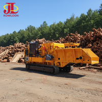 Broyeur de bois professionnel sur chenilles pour chargeuse compacte, fourni par l'usine