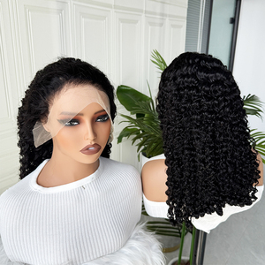 Peluca de Cabello Humano Rizado Birmano de Color Natural, Textura Suave y Voluminosa, Peluca de Encaje con Rizos Completos y Línea de Cabello Natural para Colección - Product Image 6
