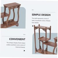 Produits en bois de décoration intérieure haut de gamme personnalisés et présentoir en bois antique