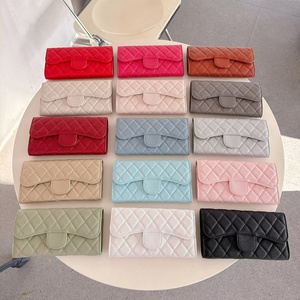 Diamond Pattern Multi Card <b>Long</b> <b>Wallet</b> Women Designer Portable Phone Coin Purse - Product Image 1