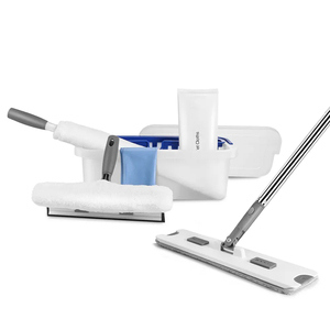 Masautomatiques — outils de nettoyage de maison, nouveau design, avec chiffon propre, plumeau et lingettes de nettoyage et serpillière plate et raclette de fenêtre - Product Image 1