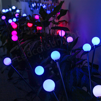 Éclairage de jardin extérieur à commande DMX, ampoule à pixels à brancher au sol, décoration intérieure, lumière à pixels