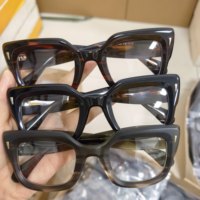 Montures de lunettes optiques pleines montures en acétate, grande taille, épaisseur supérieure, pour femmes et hommes, à la mode, bio, de haute qualité, vente en gros, sélection aléatoire