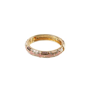 Hot Selling Gold Plated Enamel Bangle <b>Bracelet</b> with <b>Crystal</b> Inlay Hinged Open Cuff Fashion Jewelry for Women - Product Image 5