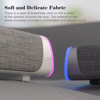 Reproductor de música inalámbrico 4D BOX Bar Estéreo Gran potencia de sonido Bajo Portátil BT Barra de sonido Altavoz de TV para sistema de cine en casa