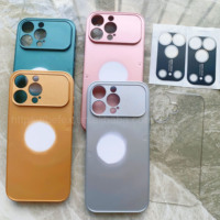 Coques de Téléphone à Peinture Métallisée avec Grande Fenêtre de Protection, Blanks UV pour Sublimation, Coques à Rainures pour iPhone 16 Pro Max et Série 17