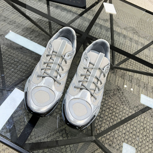 Baskets de luxe en cuir véritable blanc de créateur, haute qualité, respirantes, pour la marche en extérieur, chaussures de sport à lacets, tendance mode - Product Image 2