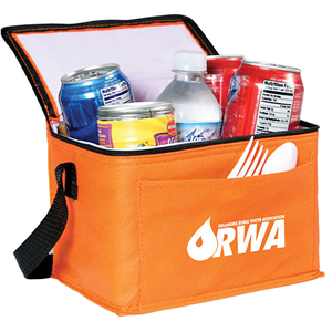 Sac isotherme réutilisable en PP non tissé pour panneaux solaires, 20L, avec motif lettres et poche avant intégrée - Product Image 1