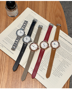 Montre-bracelet pour femme avec bracelet en acier rétro, nouvelle arrivée printemps, montre élégante et polyvalente incrustée de strass - Product Image 5