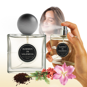 Индивидуальная упаковка, женский парфюм-спрей для тела 50 мл, стойкий аромат розового перца, соснового мускуса, цветочный древесный аромат - Product Image 1