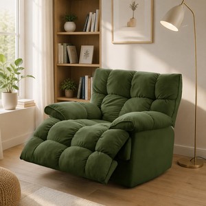 Fauteuil de salon pivotant et chauffant de première classe, style capsule nuage moderne, avec esthétique capsule nuage et fonctionnalités modernes - Product Image 5