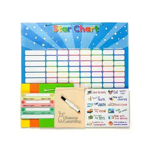 hot sells high quality educational magnet toy Customs Reward Star Chart board for children 400*320mm