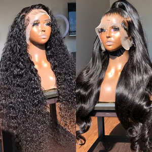 Perruque Lace Front en Cheveux Indiens Bruts HD, Perruque Full Lace 100% Cheveux Humains Vierges à Cuticules Alignées Sans Colle, Perruque Lace Frontal pour Femmes Noires - Product Image 1