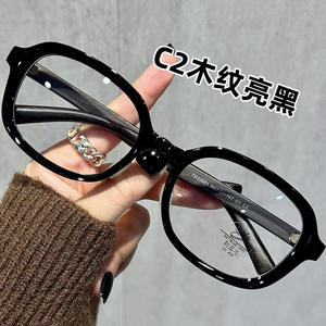 Lunettes de vue ovales pour femmes et hommes avec verres PC bloquant la lumière bleue, unisexe, grandes montures, fabriquées à Taizhou - Product Image 4