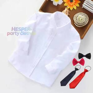 Chemise blanche unisexe HP pour garçons et filles, manches longues, uniforme scolaire pour enfants, costume de performance pour le printemps et l'automne, vêtements pour enfants - Product Image 1