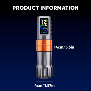 Máquina de Tatuaje Inalámbrica Tipo C de Carga Rápida de 1600 mAh, Aguja Desechable, 6 Horas de Funcionamiento, para Uso en Tatuajes, Suministros de Equipo de Tatuaje - Product Image 5