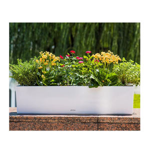 Pots de fleurs suspendus <span class=keywords><strong>en</strong></span> forme de L réglables Supports de <span class=keywords><strong>jardinière</strong></span> à arrosage automatique Garde-corps de balcon <span class=keywords><strong>en</strong></span> métal émaillé <span class=keywords><strong>Support</strong></span> de pont Pot - Product Image 1