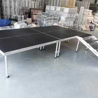 Aluminium Outdoor Messeausrüstung Laufsteg Tanzbühne Podium Tragbare Mobile DJ-Beleuchtung Hochzeit Party Bühnenpodest