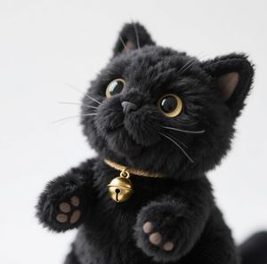 ODM OEM مخصص تصميم AI أفخم لطيف واقعي القط الأسود أفخم دمية هدية لطيف - Product Image 4